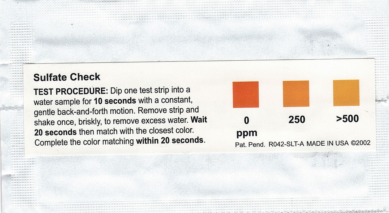 Sulfate check